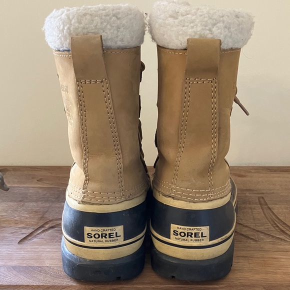 Sorel original Caribou leather & rubber Winter Boots. - Picture 3 of 8